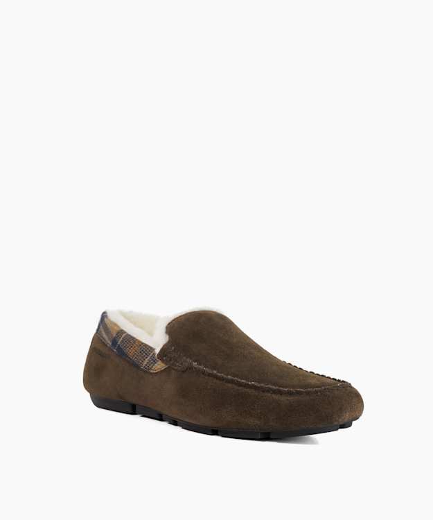 Fofo Brown - Shearling Moccasin Slippers