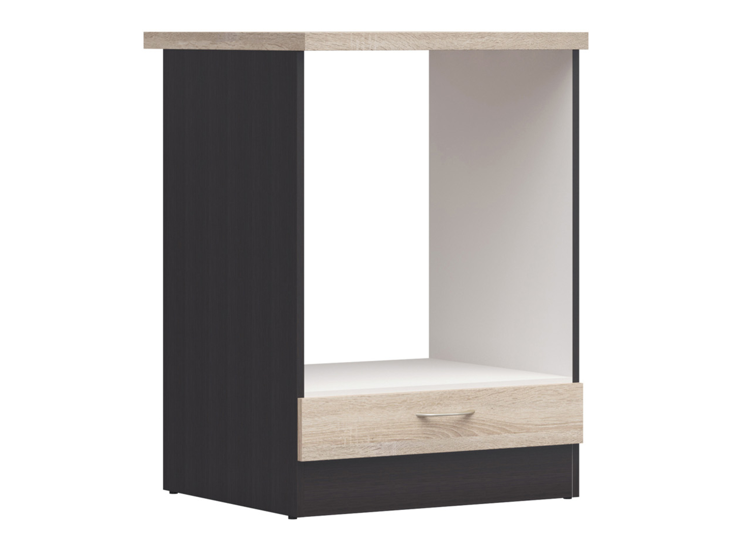 Szafka kuchenna pod zabudowę piekarnika Junona Line 60 cm dąb sonoma z blatem