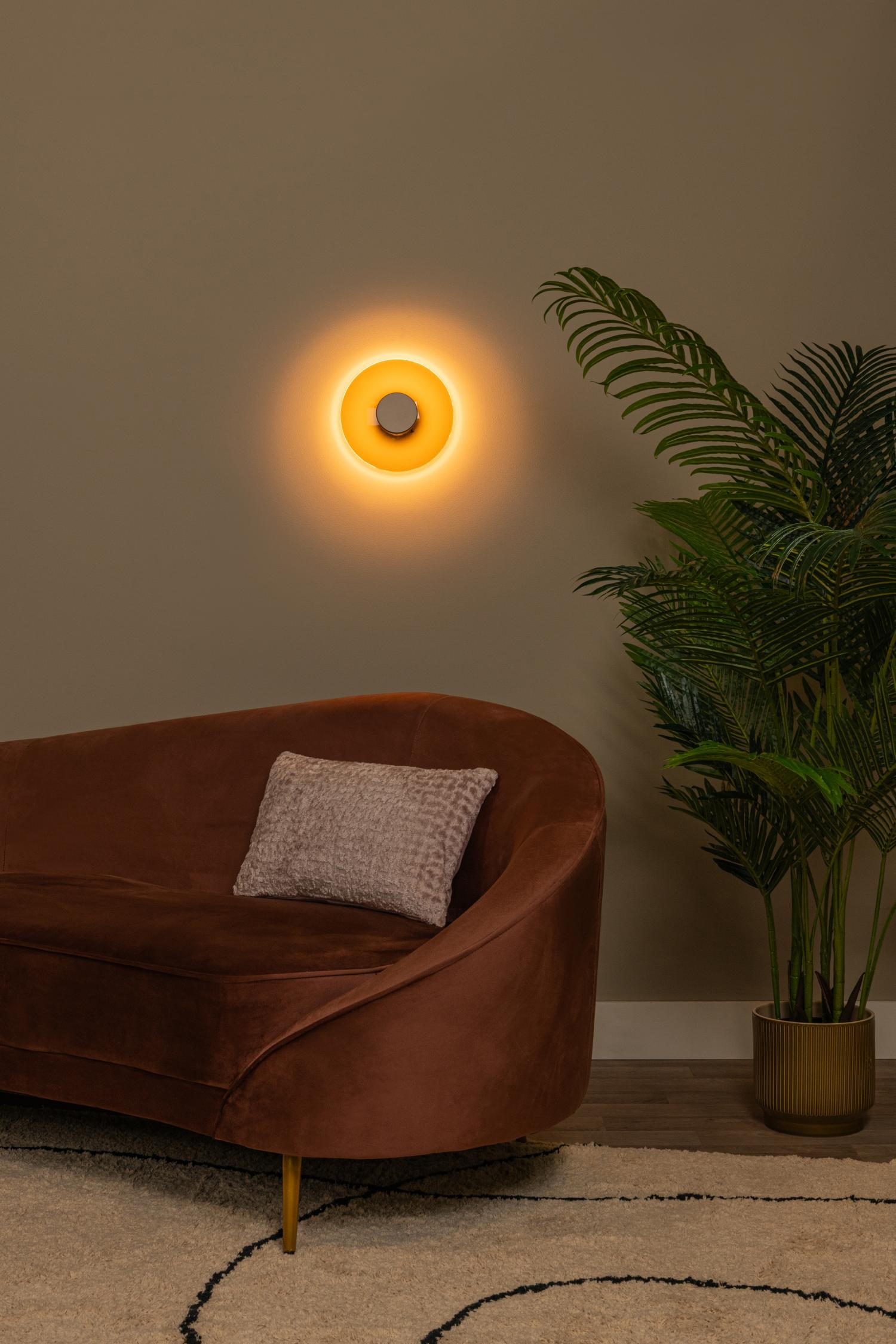 Lucide wandlamp SANTIAGO - Geïntegreerde LED - Amber