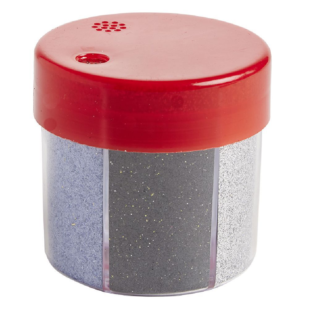 Paillette dans boÎte carrousel 6 couleurs Ø6xH6,5cm