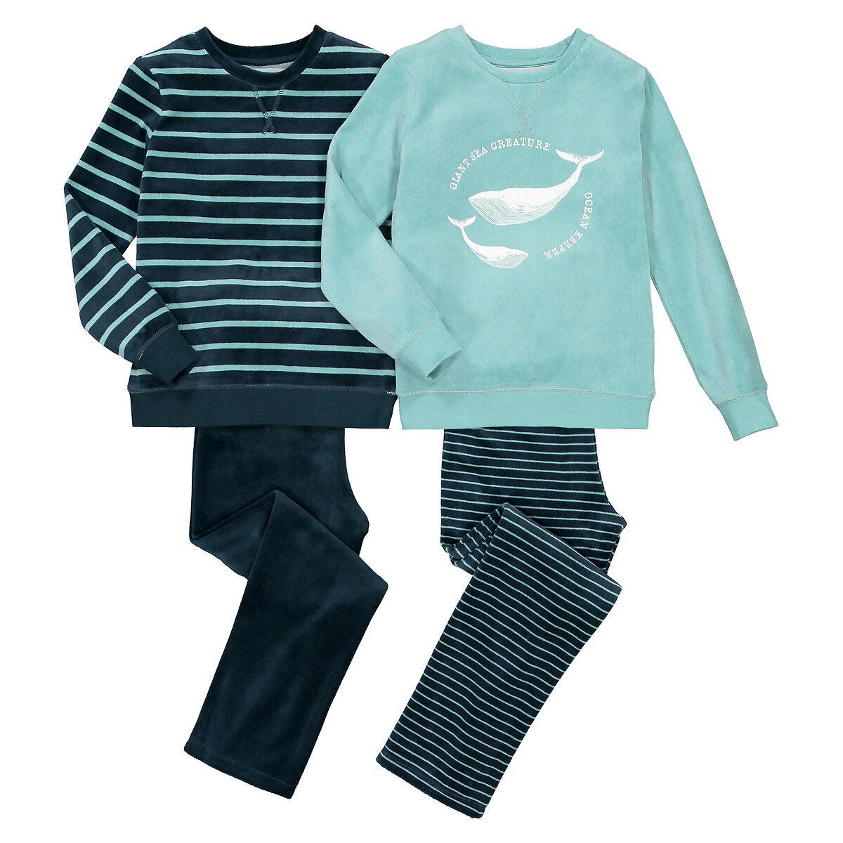 Lot de 2 pyjamas en velours