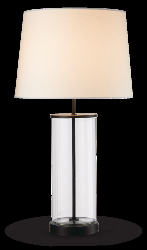 CANVAS Fillable Table Lamp with USB Port, 26-in, Matte Black