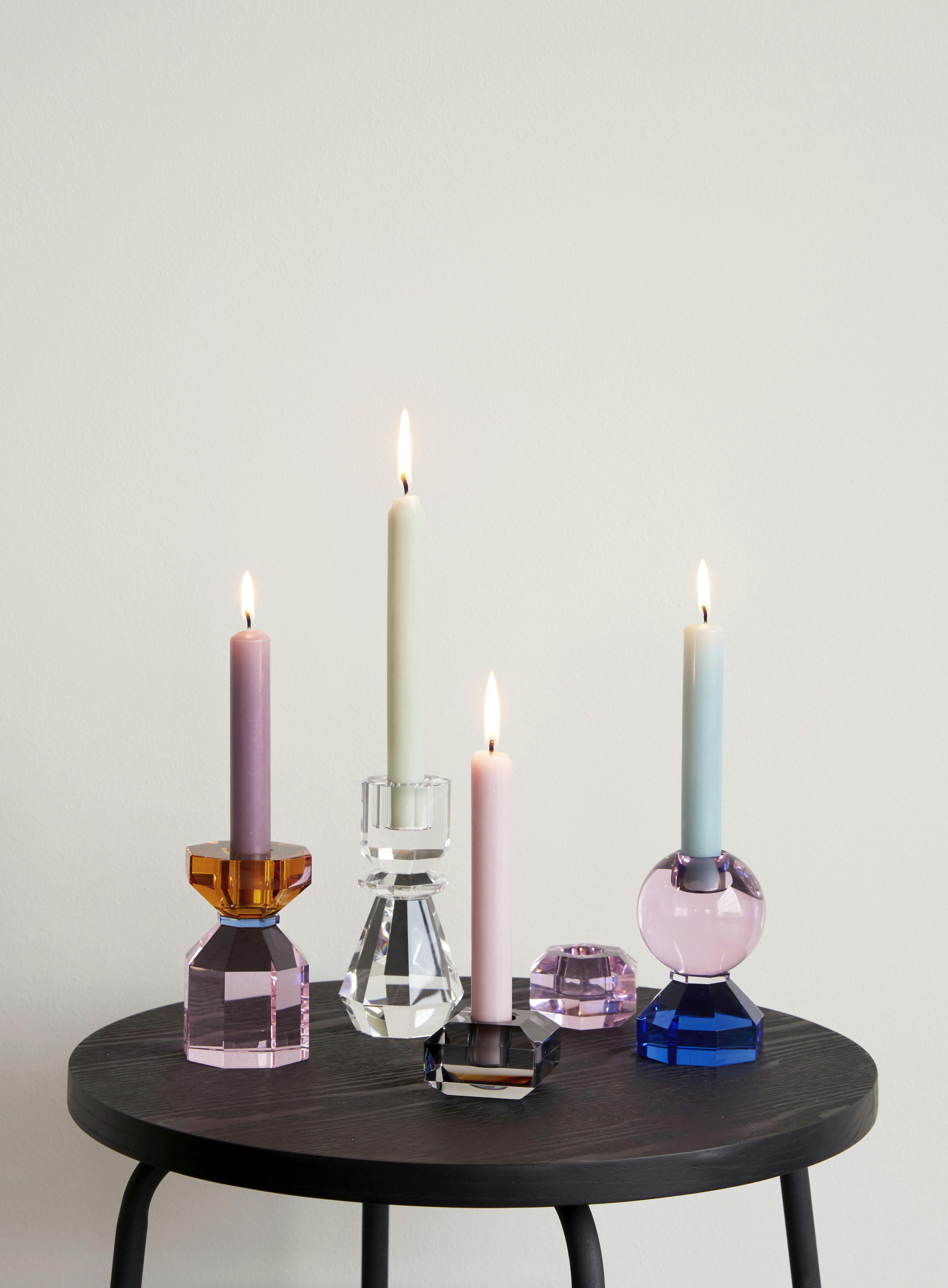 GEM - Chandelier en cristal orange et rose