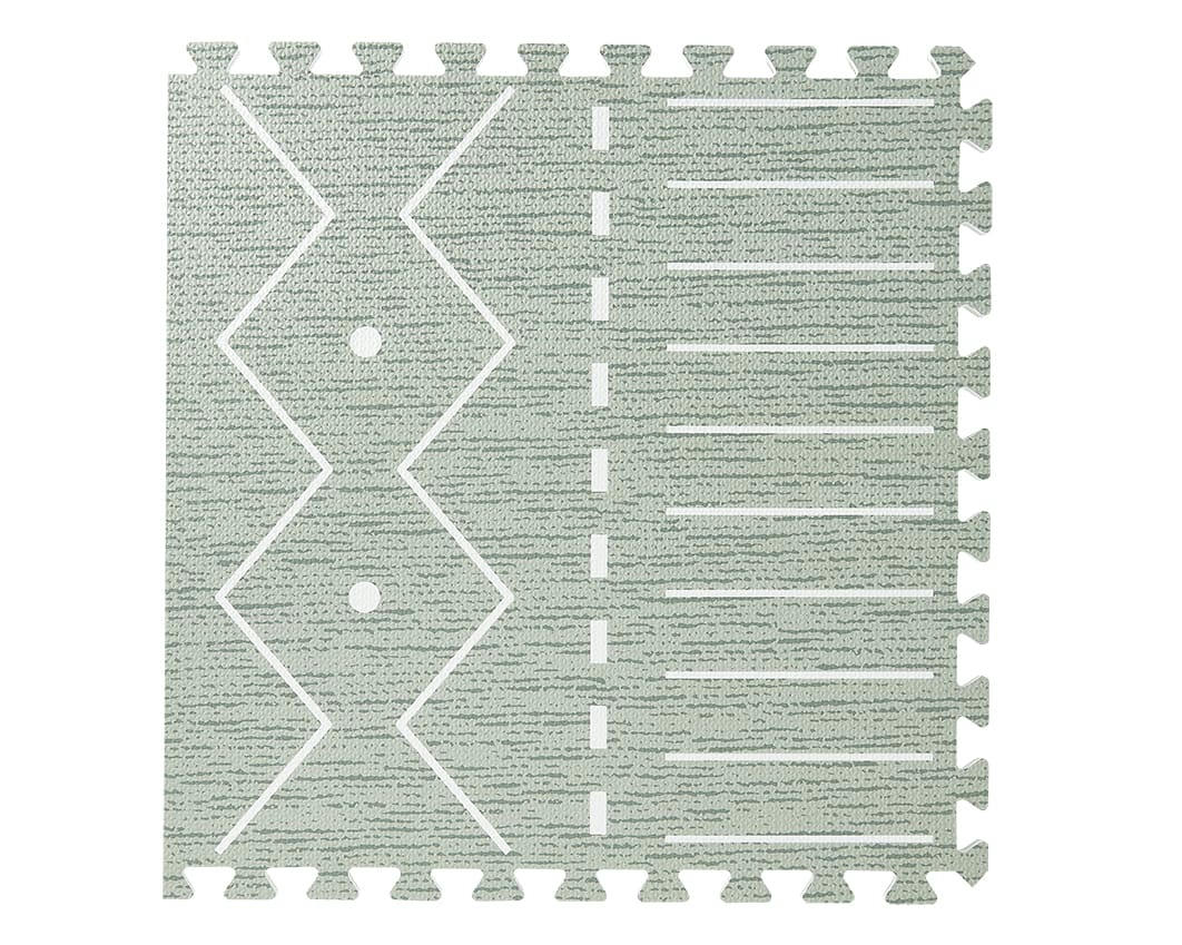 BERBER - Tapis en mousse bébé vert 180x120cm