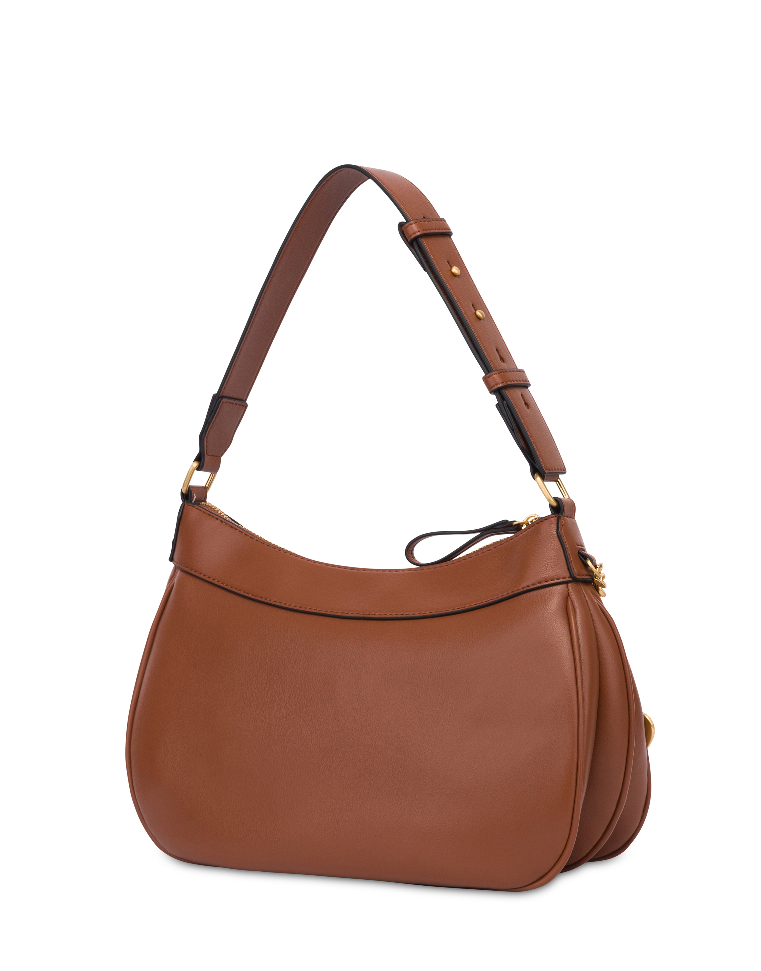 Borsa A Spalla Charmy In Pu E Heritage Pvc Tan/nero