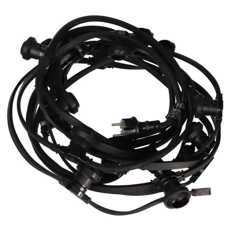 Guirlande Guinguette sans ampoule 10 x E27 5 m