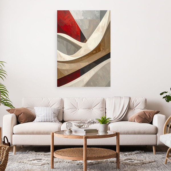 Obraz do salonu sypialni biura loftu, Czarno biała abstrakcyjna 20x30