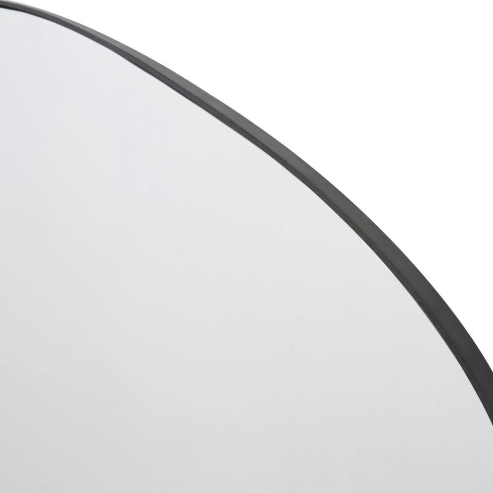 ORANA - Miroir organique en métal noir 111x86