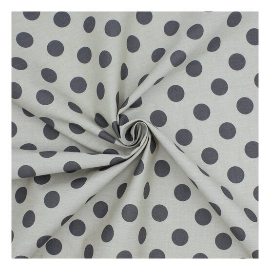 Charcoal Hometown Chambray Dots Fabric?by the Metre