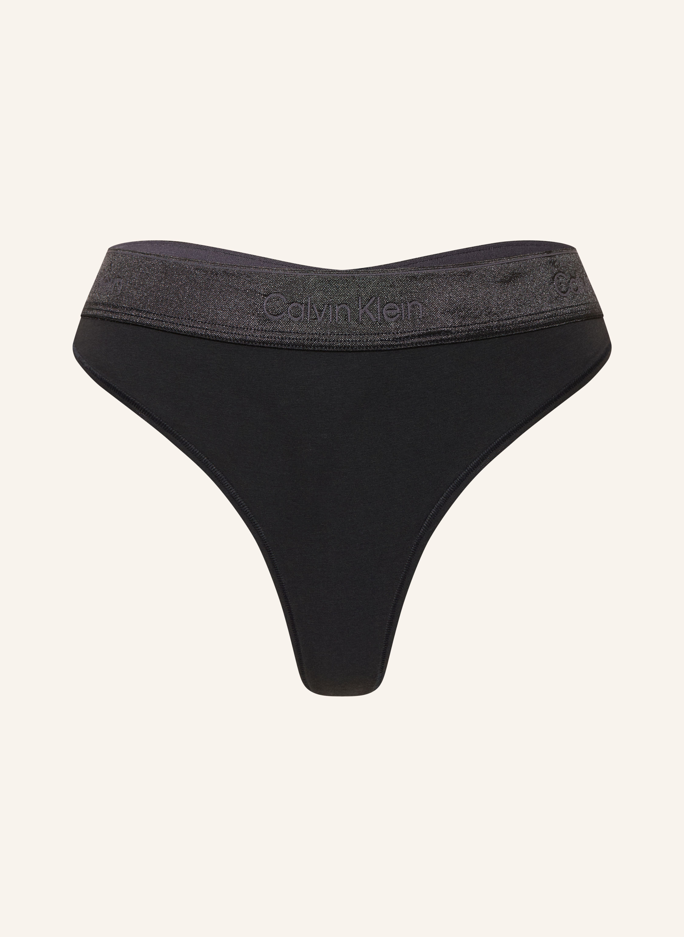 Calvin Klein String ICON COTTON MODAL METALLIC