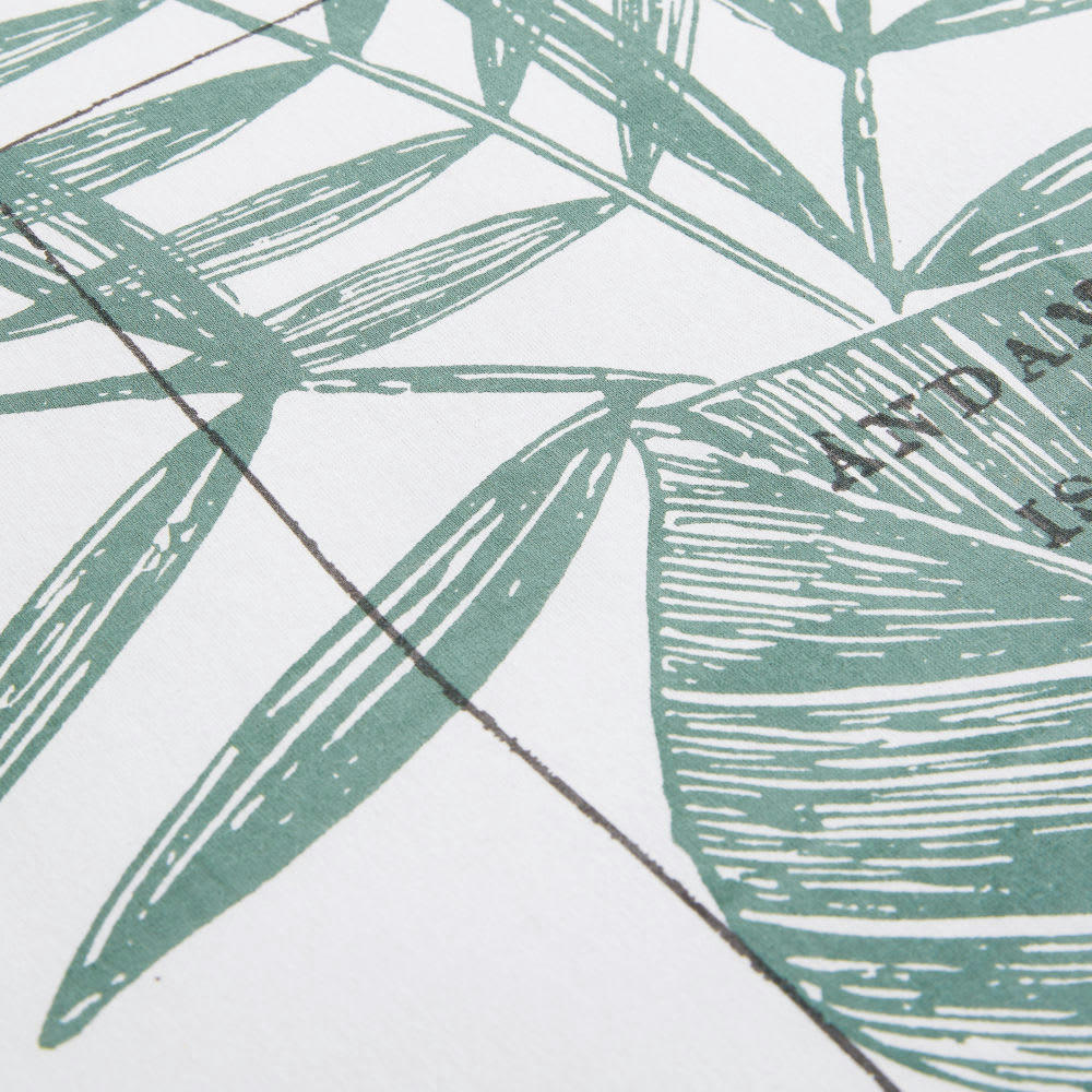 SIWANA - Parure de lit en coton bio imprimé carte de l'Inde 240x260