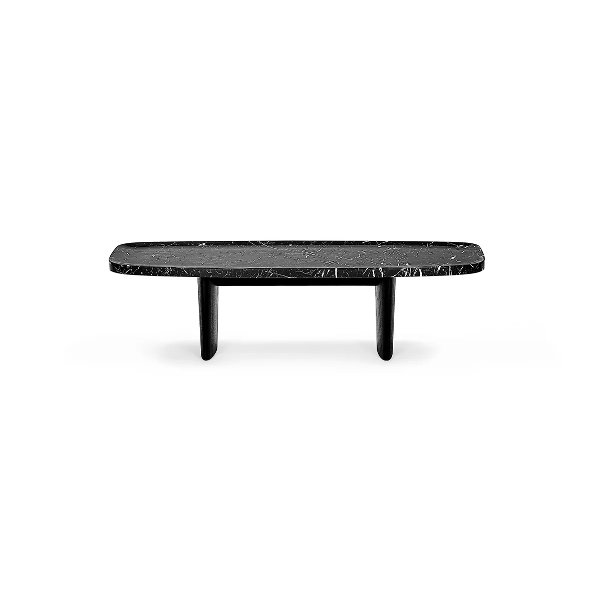 ClassiCon - Matéria Beistelltisch, 110 x 39 cm, Marmor Nero Marquina / schwarz