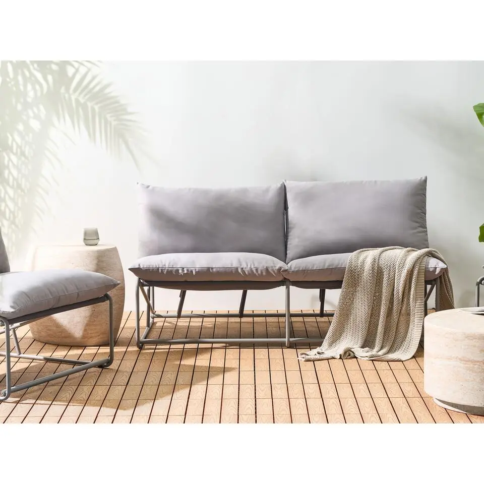 PICO - Tweezitsbank - Grijs - Staal