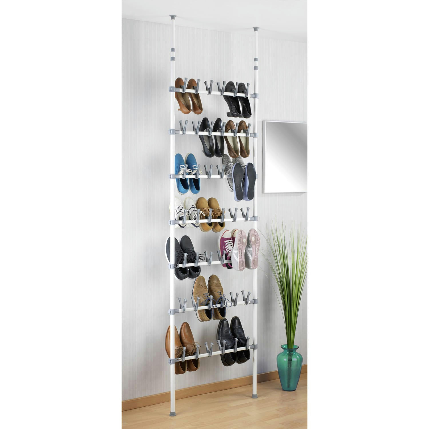 - Etagère à chaussures télescopique atlas blanc
