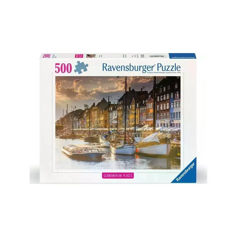 Puzzle 500er-Set Sonnenuntergang in Kopenhagen
