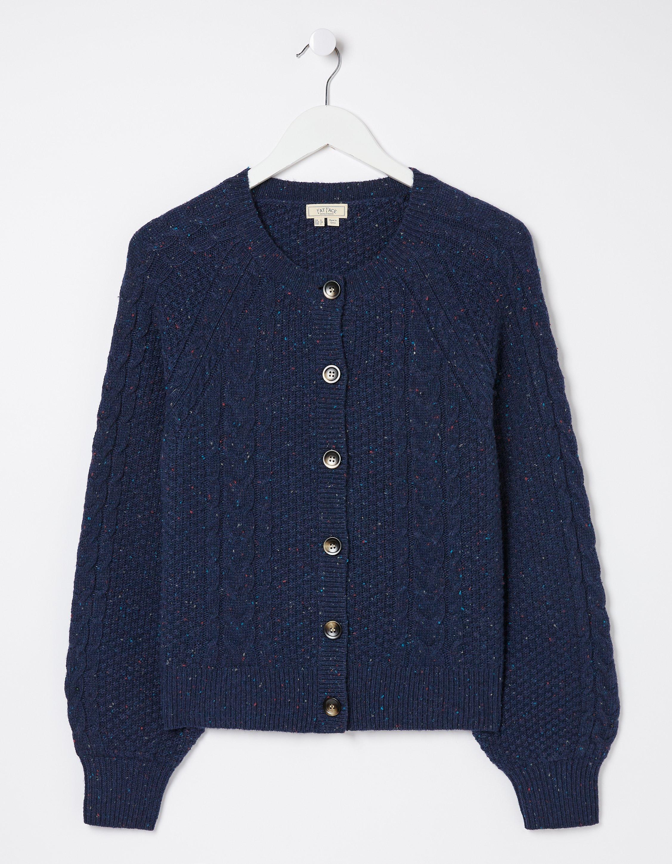 Chloe Cable Crew Cardigan