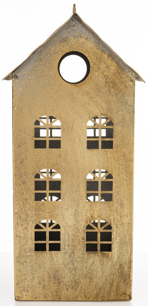 Dekoracja - metalowy domek 33x18x15 cm KEKERE