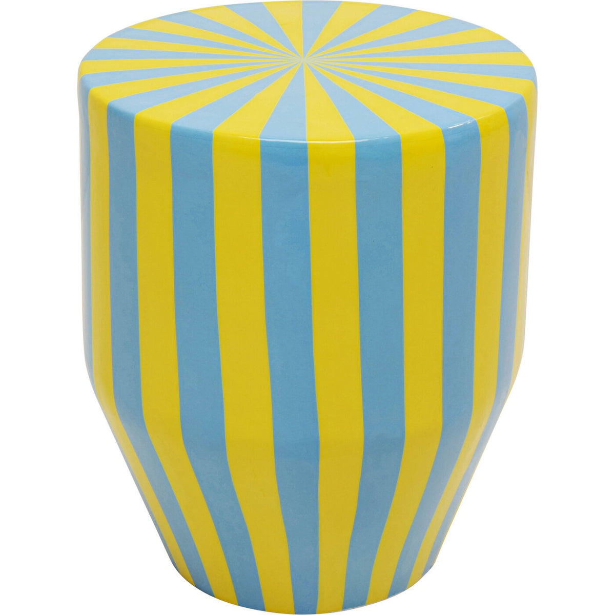 Kare Design Bijzettafel Candy Ø30cm blauw en geel