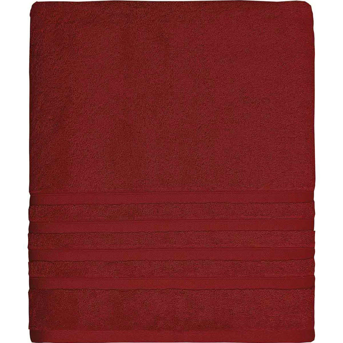 SENSILK - Maxi drap de bain 600 gr/m²  cardinal 100x150 cm