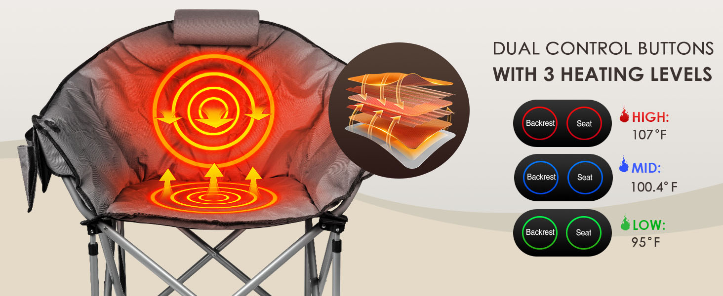 heated moon chair