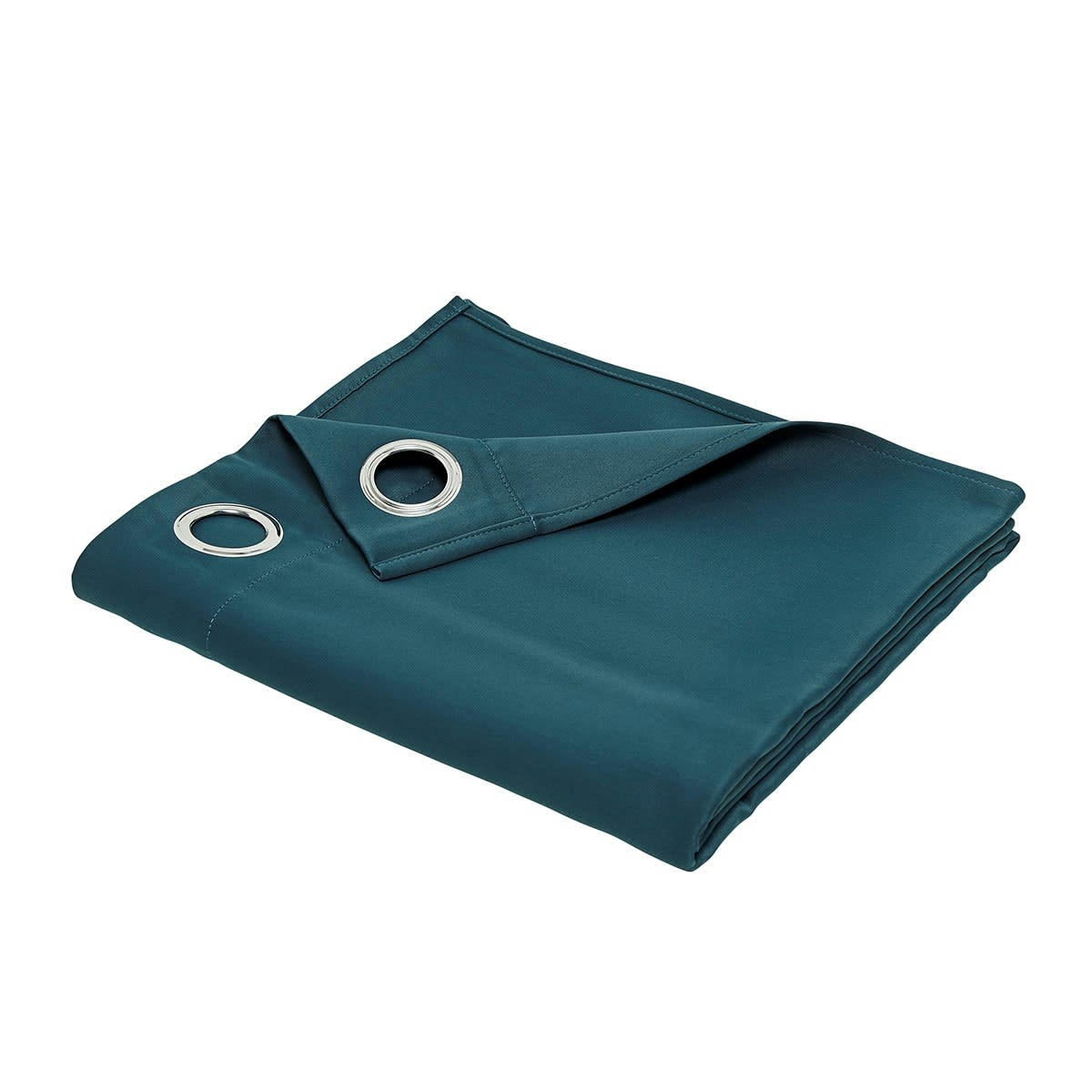 ESSENTIAL - Rideau occultant à oeillets uni en Polyester Bleu 140x240cm