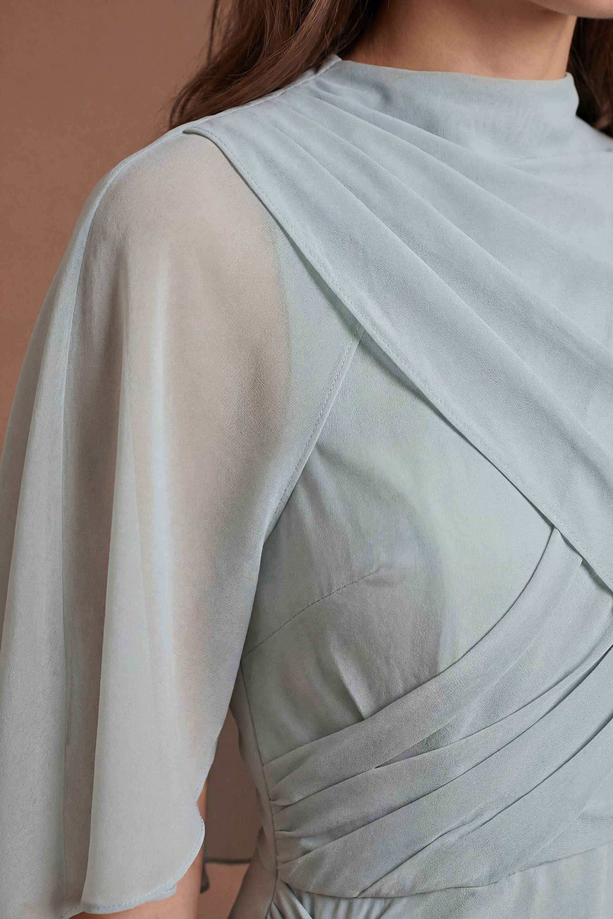 Coast High Neck Drape Contour Collective Bridesmaid Dress