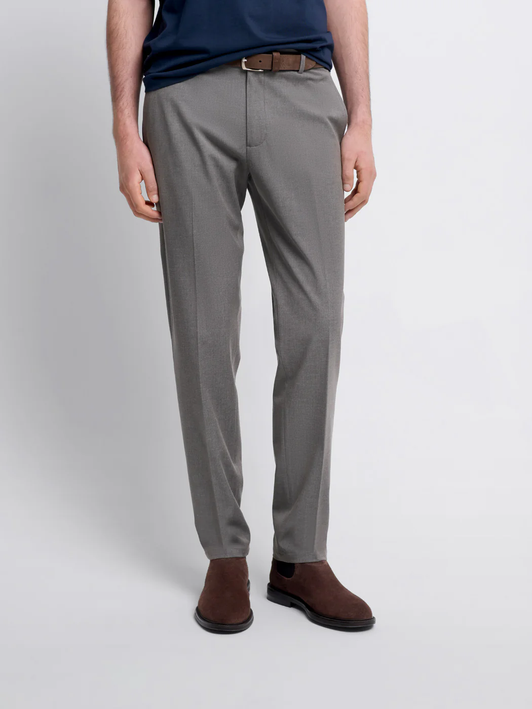 Chino taille semi-élastiquée