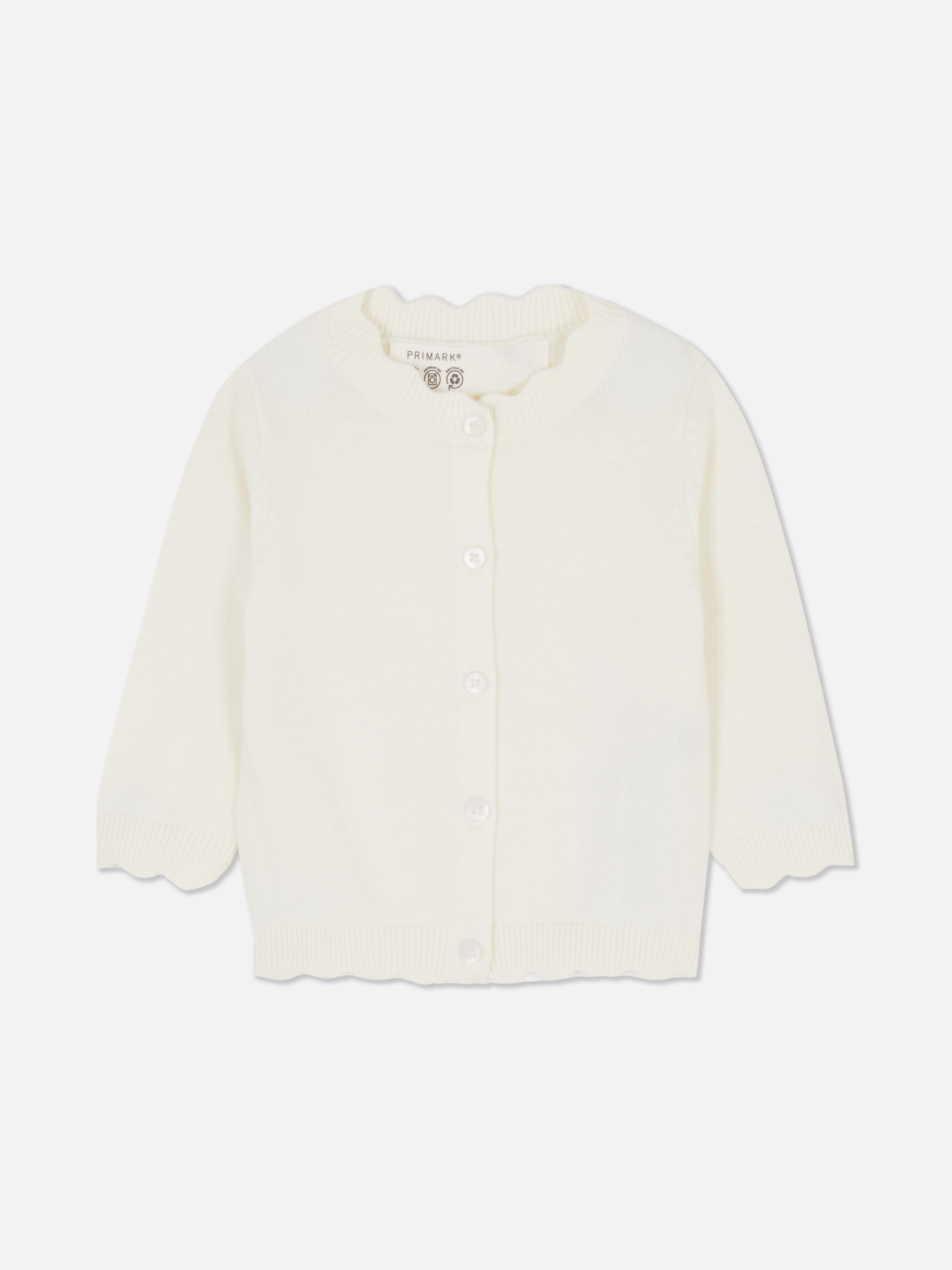 0-36mths | Scallop Trim Cardigan