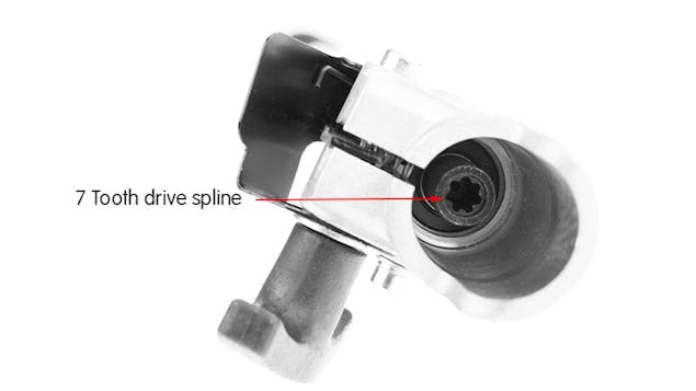 NNEDPE 3-Pack 7 tooth drive spline shaft Trimmer Extensions