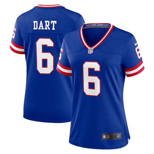 Jaxson Dart New York Giants Nike Women's Alternate 2 Classic Game Jersey -  Royal