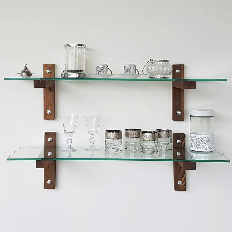 R2 Wandplank - GEHARD GLAS - Walnoot