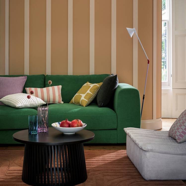 Habitat Checker Board Cushion - White & Pink - 43x43cm