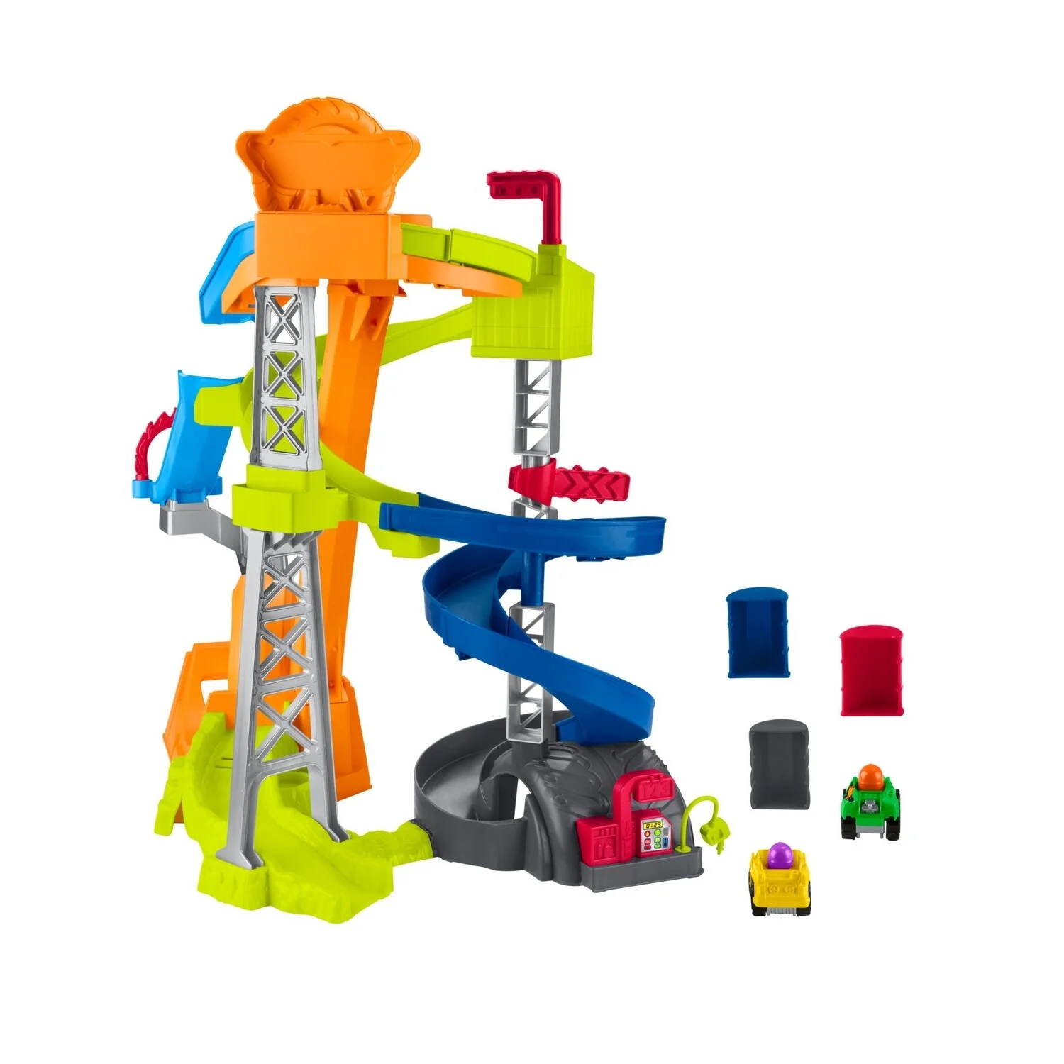 Hot Wheels Spiral Stunt Speedway Race Track by Little People - N/A