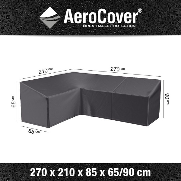 Pokrowiec ogrodowy w kształcie "L" 7990 LEWY 270x210x85x65-90AeroCover