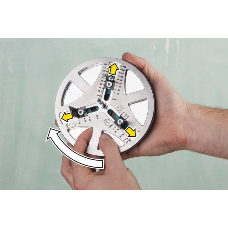 Set de lames de rechange pour trépan 3 pièces WOLFCRAFT