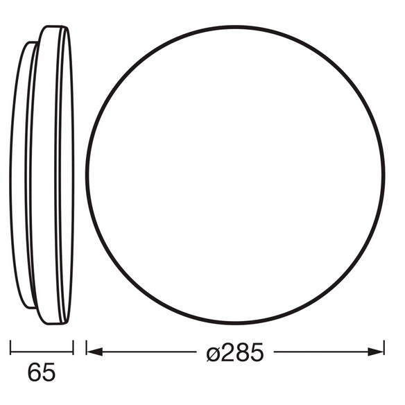 Deckenleuchte, Ø 28,5 cm, weiß