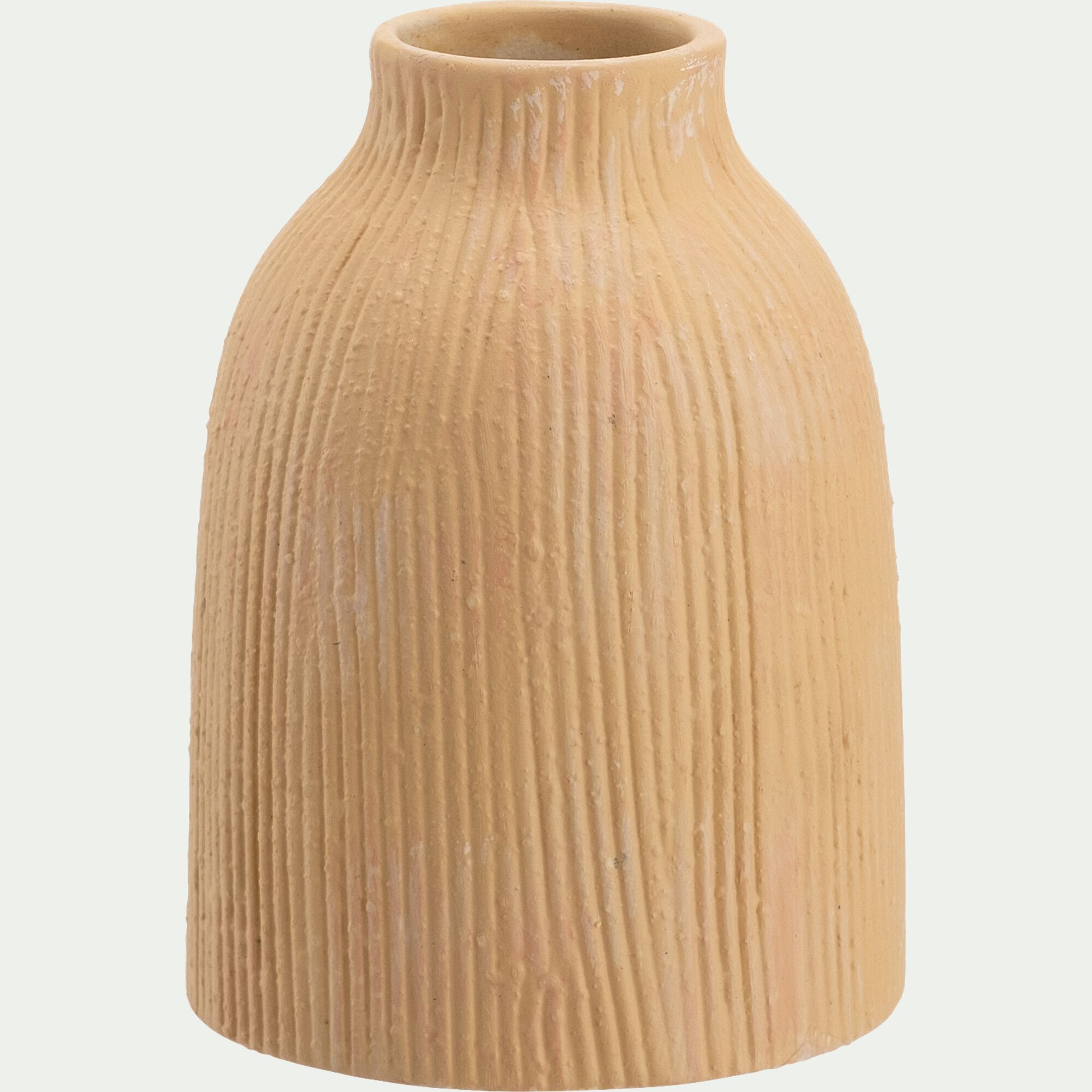 SABURI - -*-PP-SABURI VASE TEXTURE D7,2XH9,5CM BEIGE SABLE