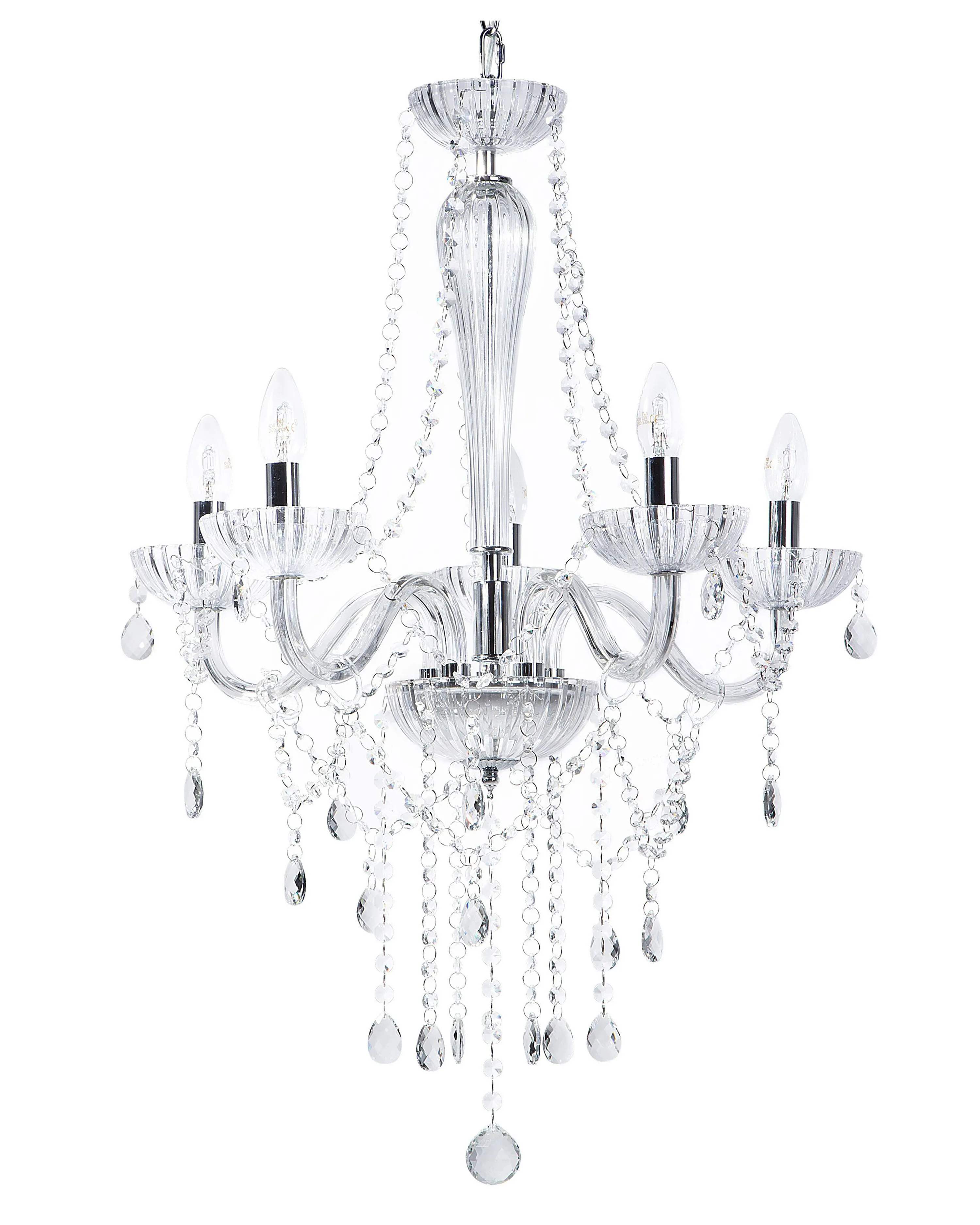 Chandelier LOCONE Crystal Silver