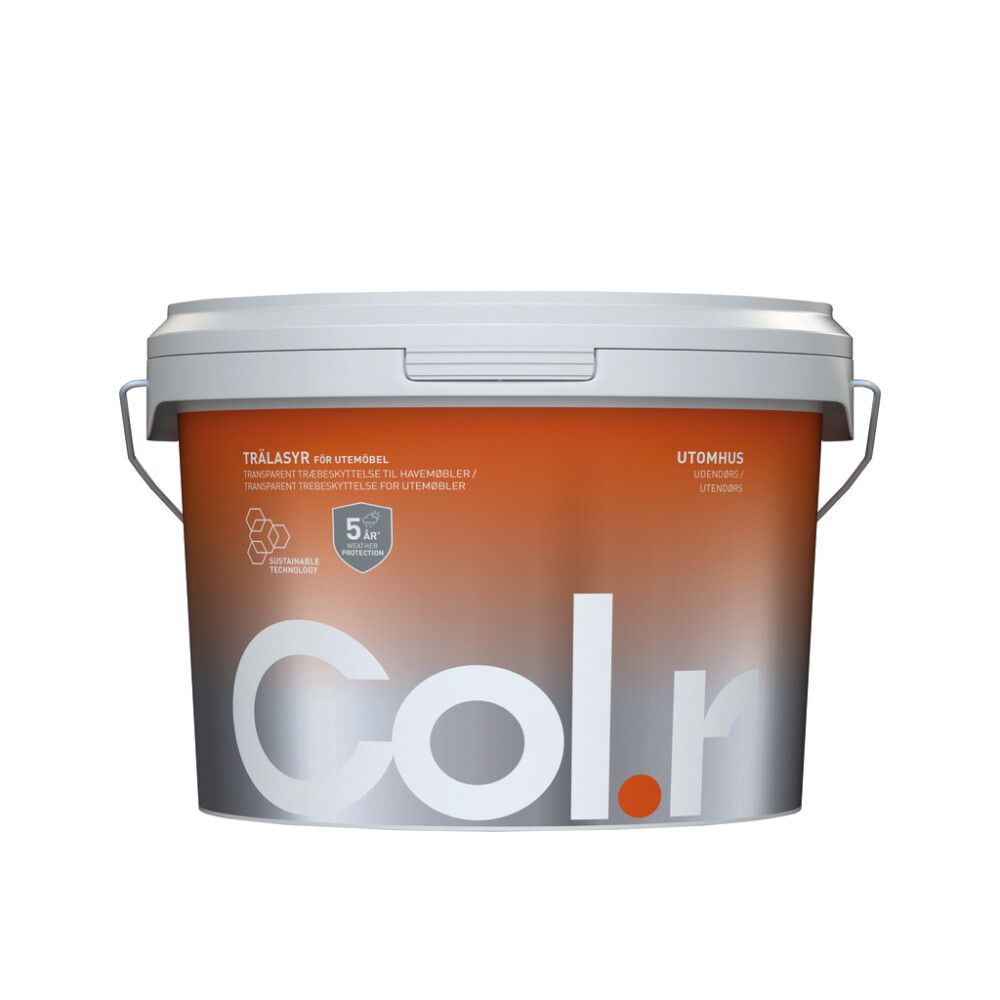 MALING COL.R FOR UTEMØBLER HVIT 3L