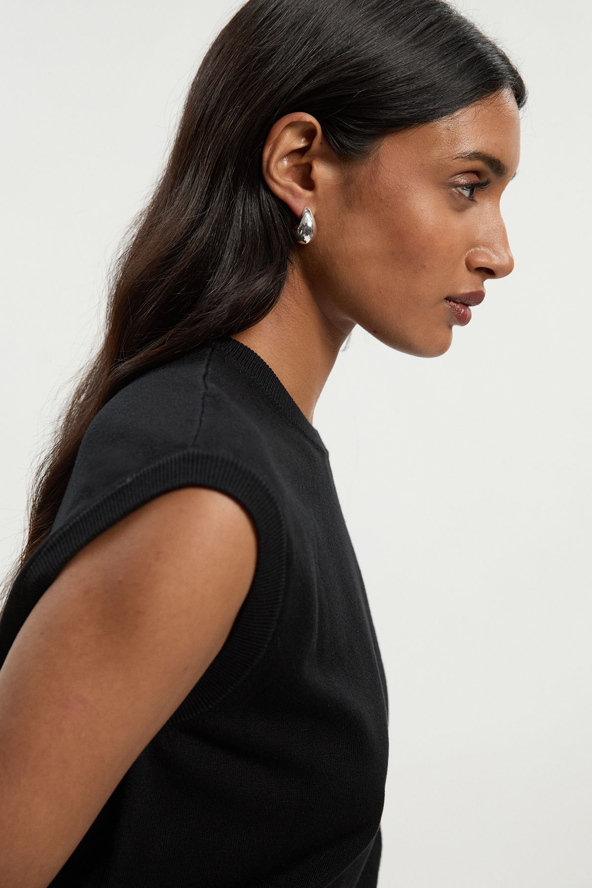 KarenMillen Viscose Blend Knit Top