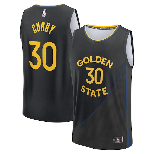 Stephen Curry Golden State Warriors  Fast Break Replica Player Jersey - Statement Edition - Black