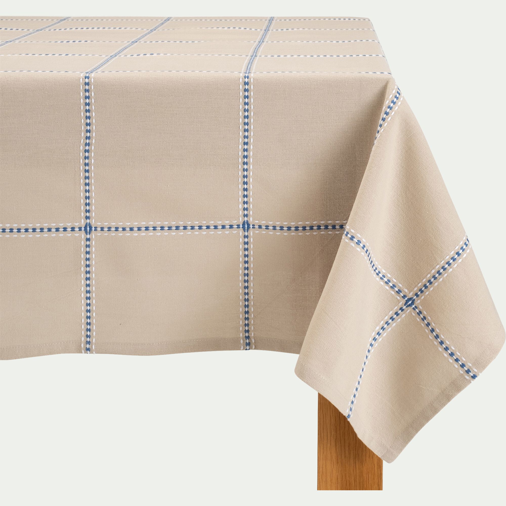 ARLY - Nappe en coton 150X250cm - bleu