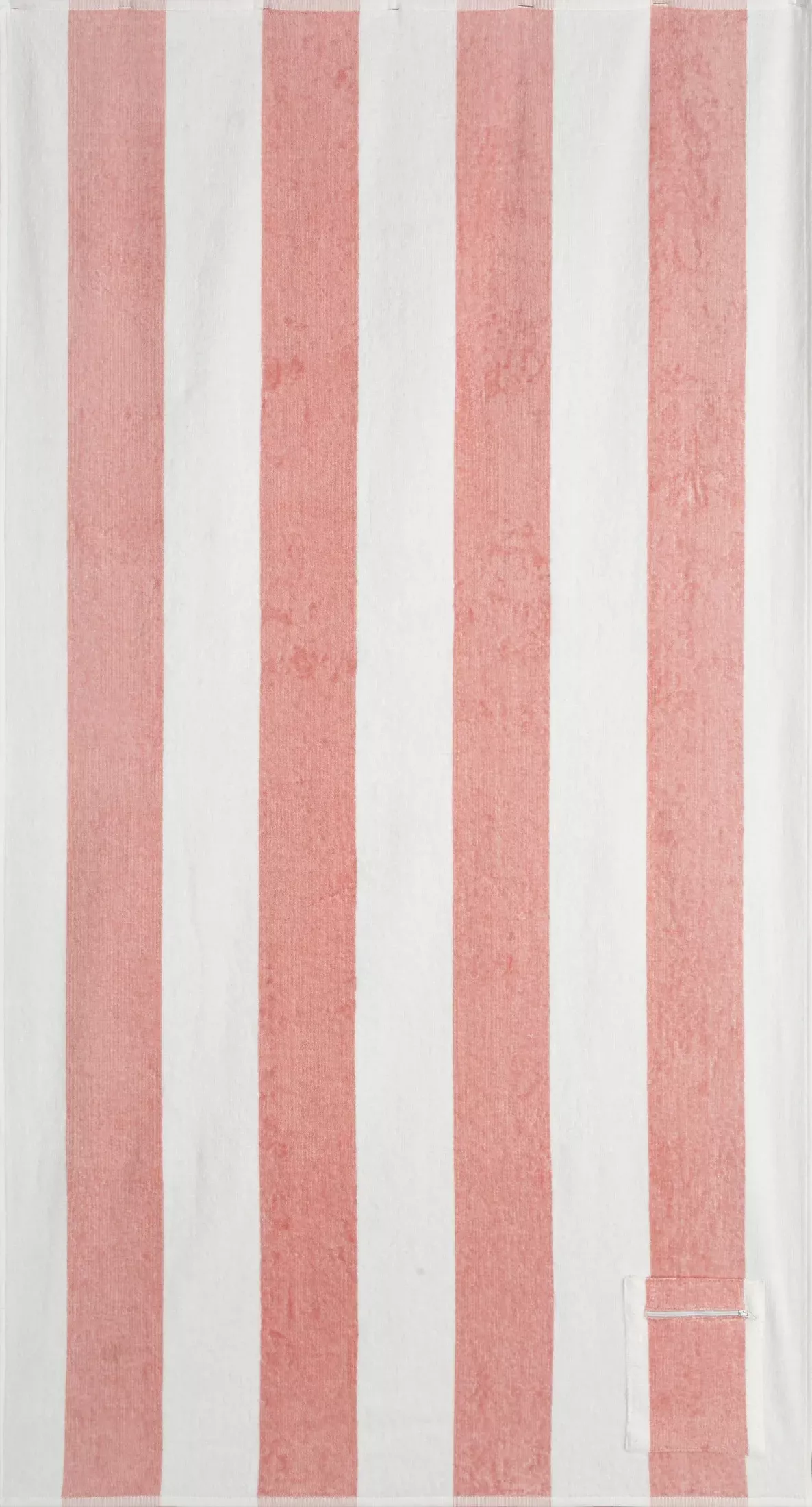 Ręcznik plażowy 90x170 cm różowo, biały z kieszonką LAGUN - kolekcja SEA SUMMER