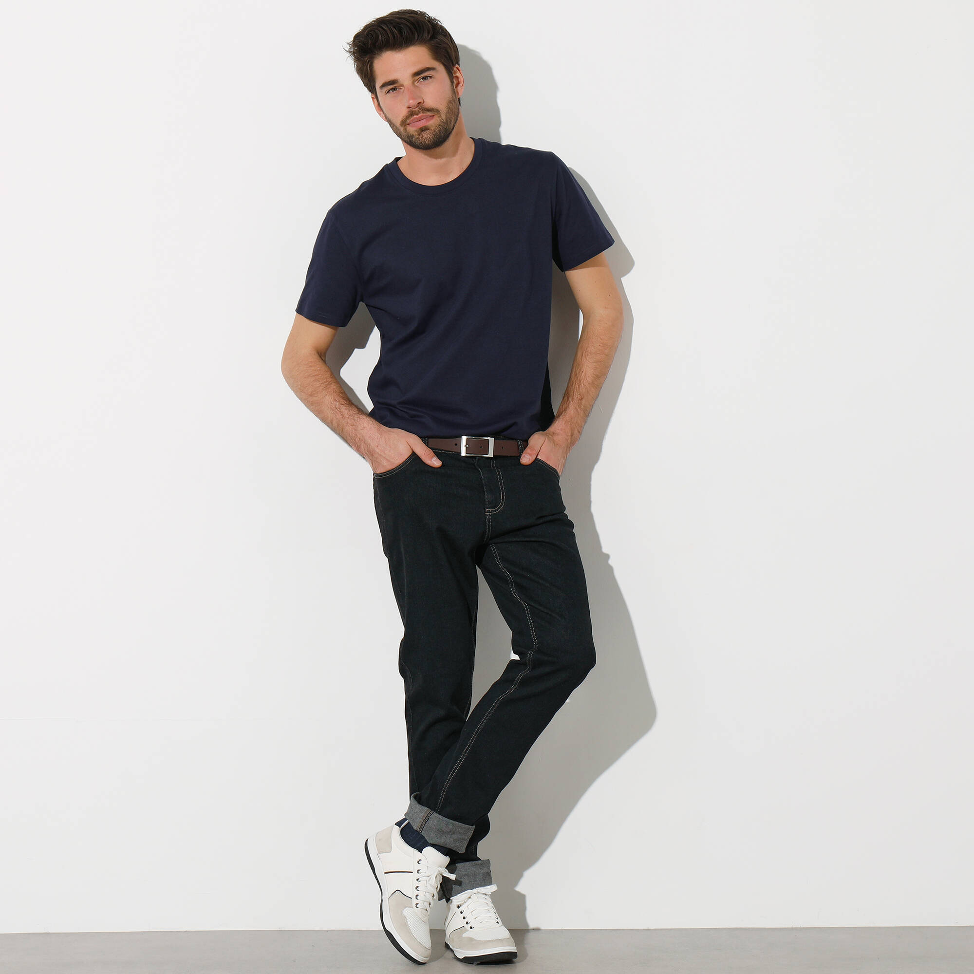 T-shirt col rond manches courtes