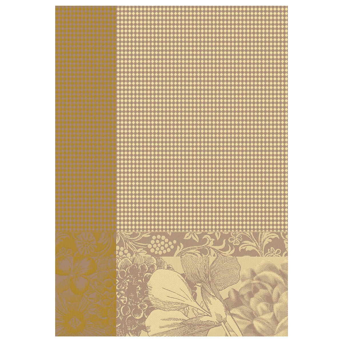 FLEURS À CROQUER - Essuie-mains en coton capucine 54 x 38