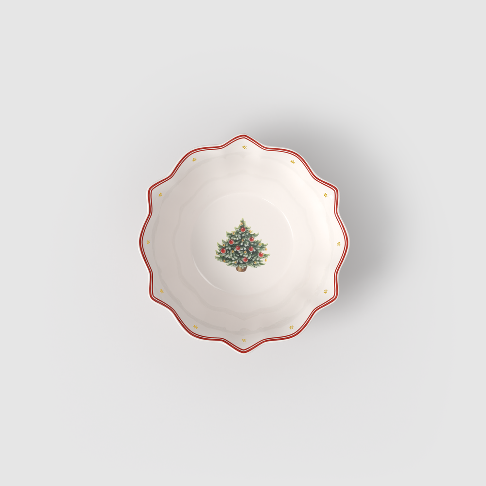 Toy's Delight Bowl - Red, 18.6 oz, Premium Porcelain