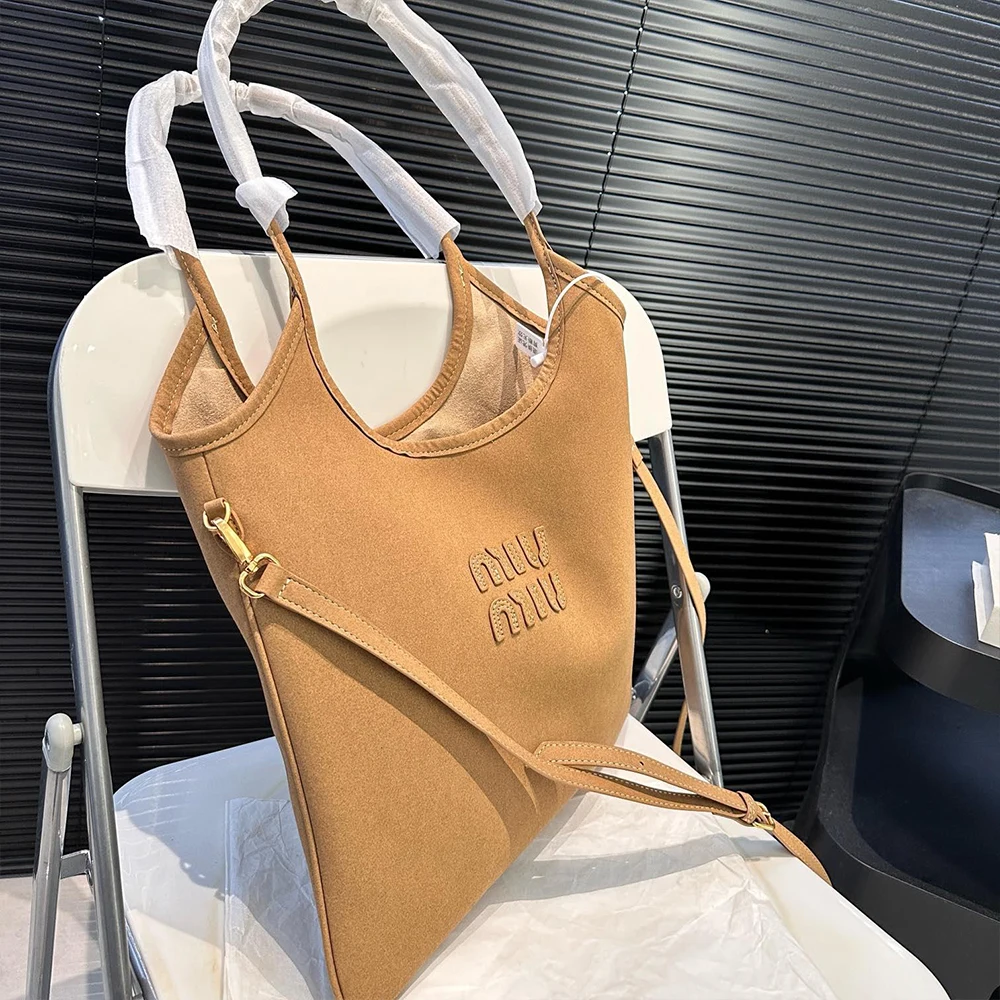 Miumiu lvy suede leather bag