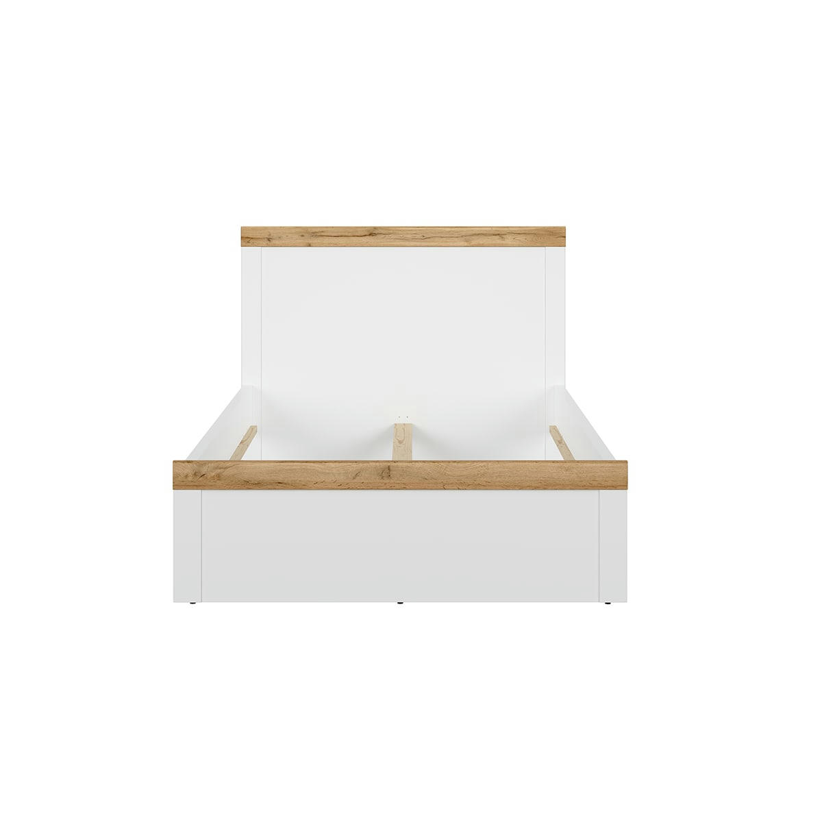 - Lit 120x200 blanc et naturel