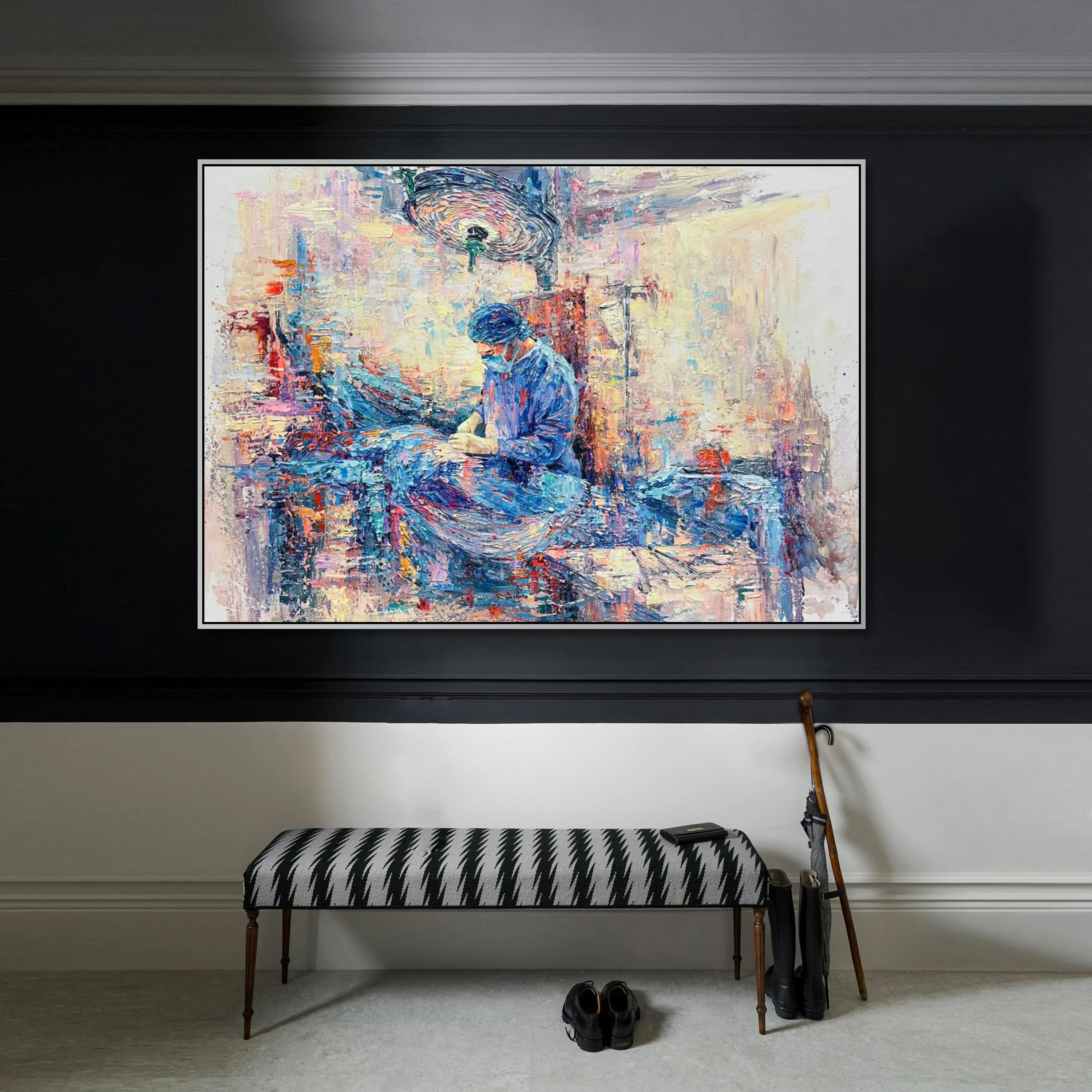 Surgeon at Work – Doctor Wall Art for Medical Office Decor