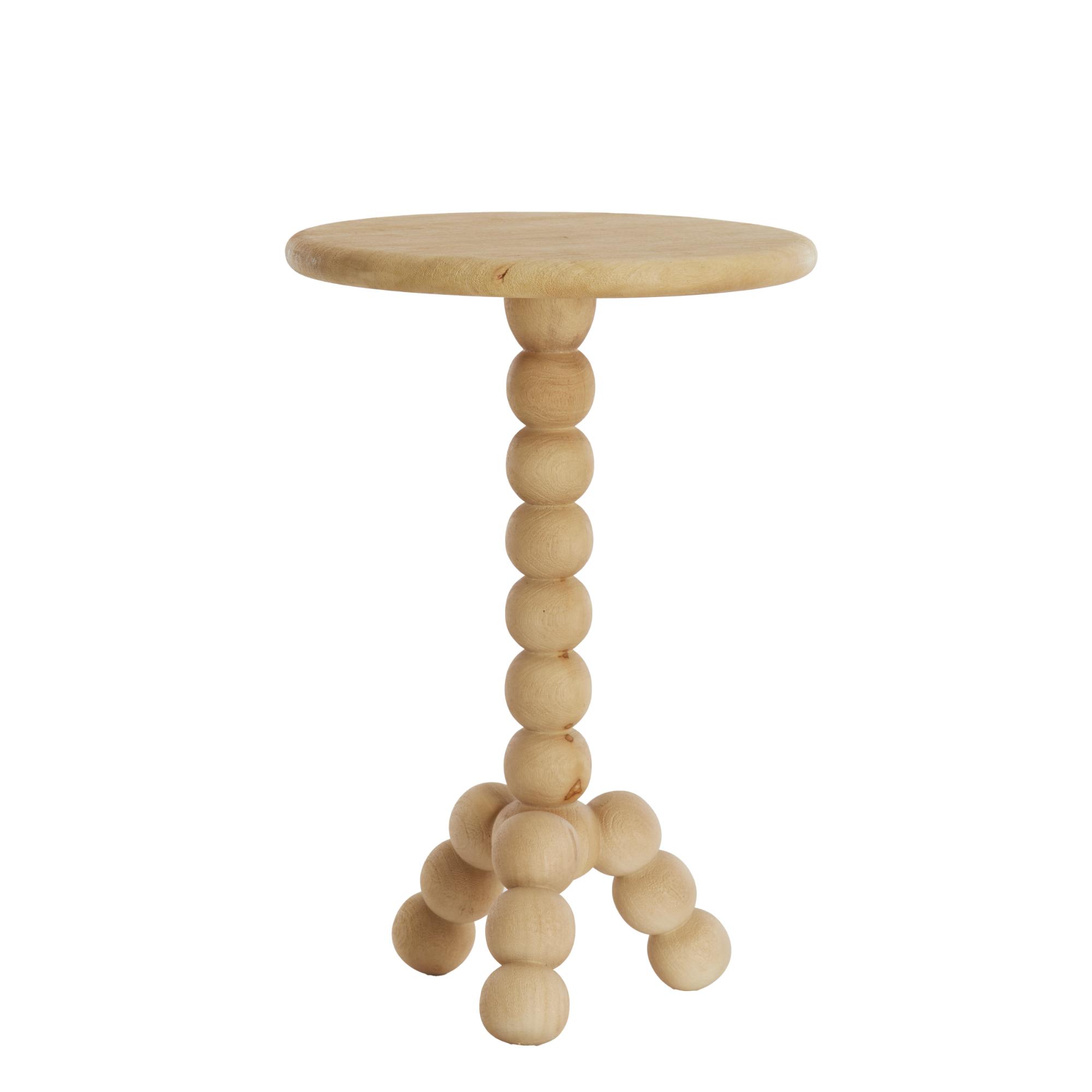 Light & Living bijzettafel Veglio - naturel - Ø35cm